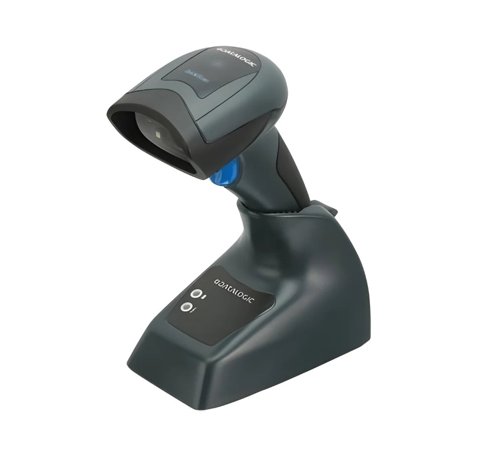 Datalogic barcode scanner on a white background