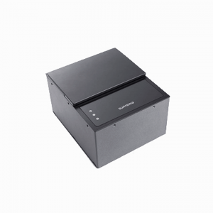 Black electronic device with 'suprema' branding on a white background