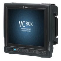 Vehicle-Mounted Computer Zebra VC80X with a 10-inch display, touch screen, and various ports visible.