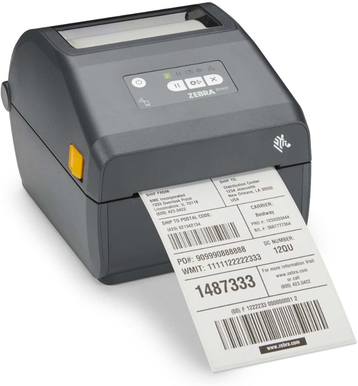 Zebra ZD421 Barcode Label Printer (203 dpi, USB, Direct Thermal) ZD42142-D0EM00EZ
