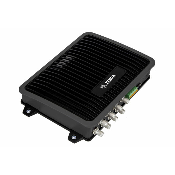 Black Zebra industrial device on a white background