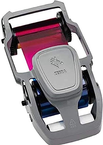 Label roller with pink label on a white background