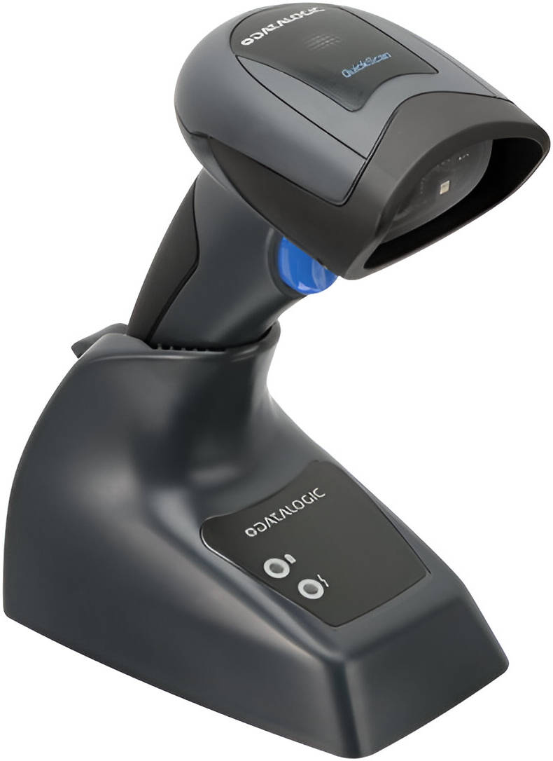 Datalogic barcode scanner on a white background