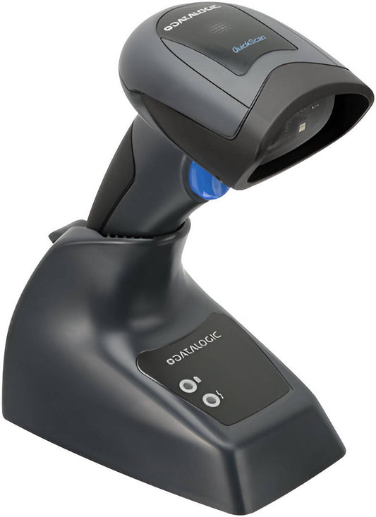 Datalogic barcode scanner on a white background