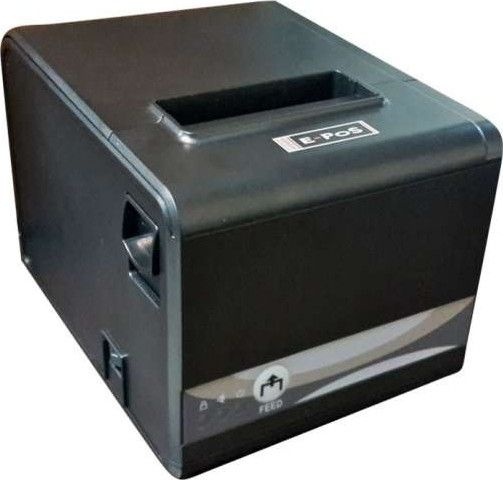 A black thermal receipt printer with the brand name E-POS visible on the front.
