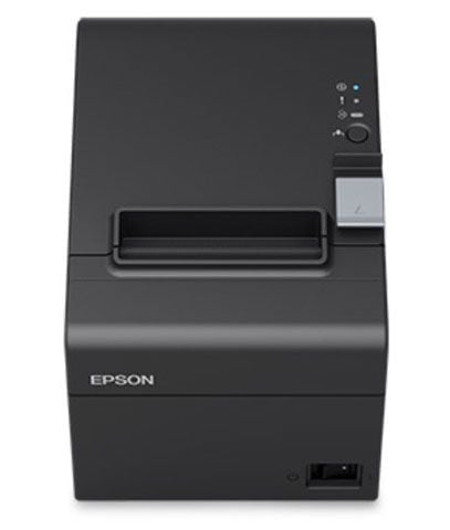 Epson TM-T20III Receipt Printer, a compact black thermal printer designed for printing receipts.