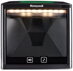 Honeywell Solaris 7980g barcode scanner, black, with USB connectivity, displayed on a white background.