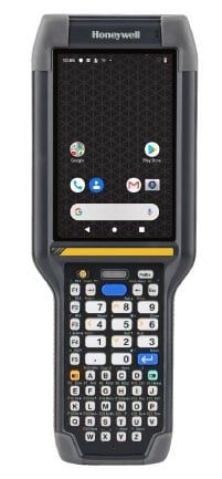 Honeywell mobile computer with a touchscreen, keypad, and wireless connectivity.