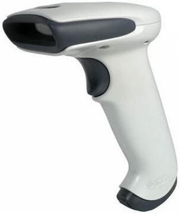 Honeywell Hyperion 1300g barcode scanner, showing a hand-held device primarily in gray and black color.