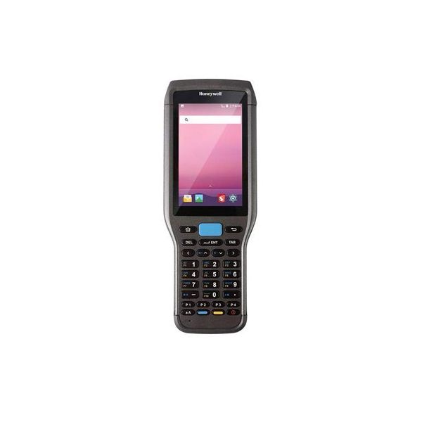 Honeywell Scanpal EDA61K Handheld Computer with a black casing, numeric keypad, and a colorful display screen.