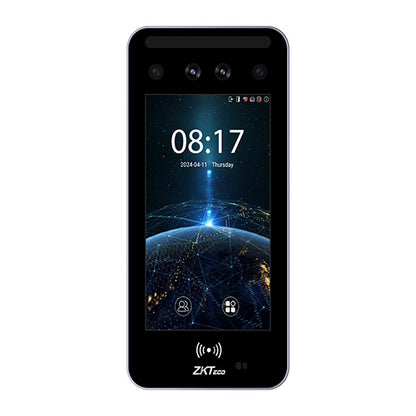 ZKTeco Horus E2 with a futuristic display on a white background