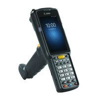 A Zebra MC33 handheld mobile computer with a numeric keypad and a screen, designed for barcode scanning and data capture.