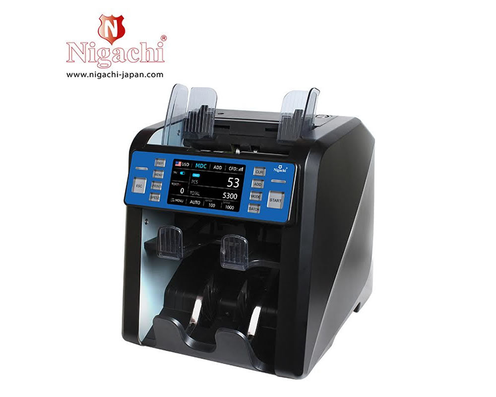 Nigachi money counting machine on a white background