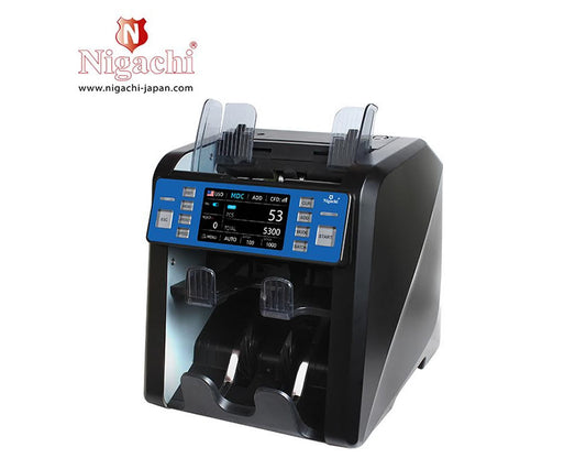 Nigachi money counting machine on a white background