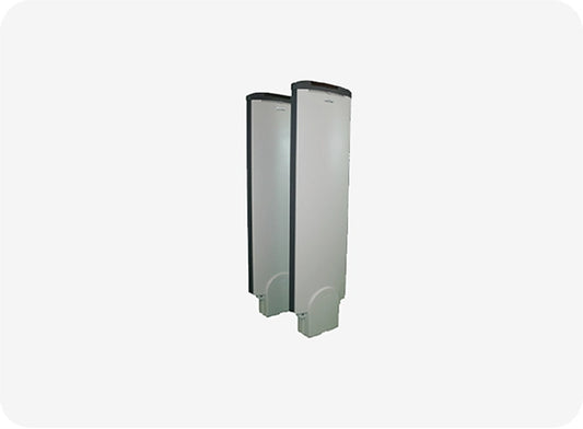 Two cylindrical air fresheners on a white background