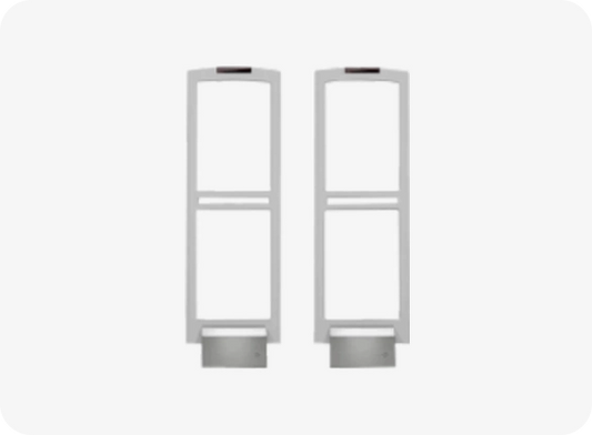 Two cylindrical metal objects on a white background