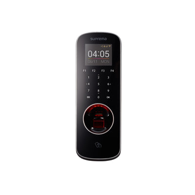 Biometric attendance machine with a fingerprint scanner and keypad