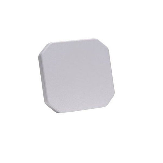 A white square-shaped RFID antenna.