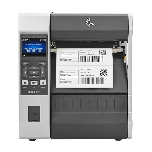 Zebra ZT620 Industrial Barcode Label Printer (300 dpi, USB, Ethernet) ZT62062-T0E0100Z