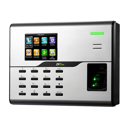 Biometric time attendance and access control machine with fingerprint scanner and keypad