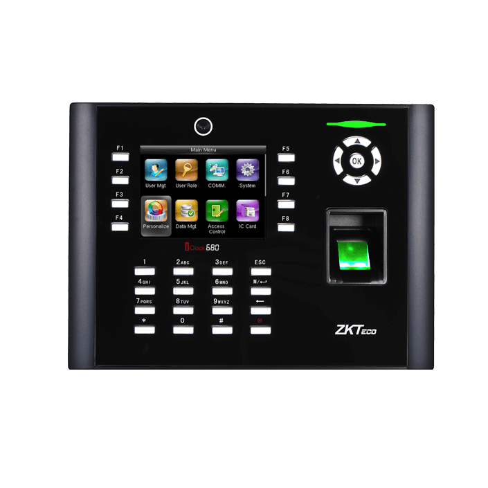 Zkteco Iclock 680 time and attendance device with fingerprint reader and camera