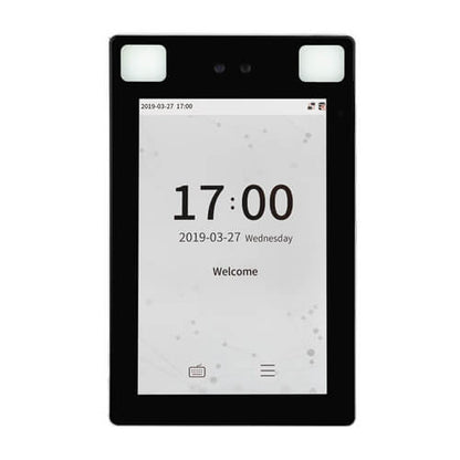 Digital display with a black frame on a white background