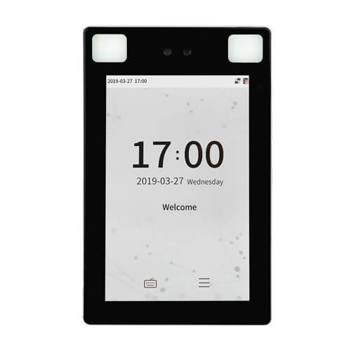 Digital display with a black frame on a white background