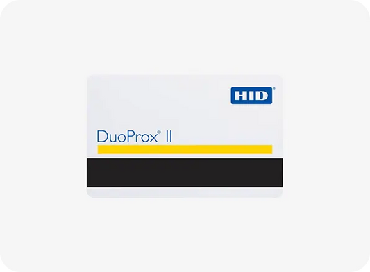 HID DuoProx II card on a white background