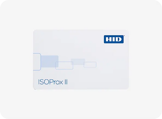 HID ISOPROX II card on a white background