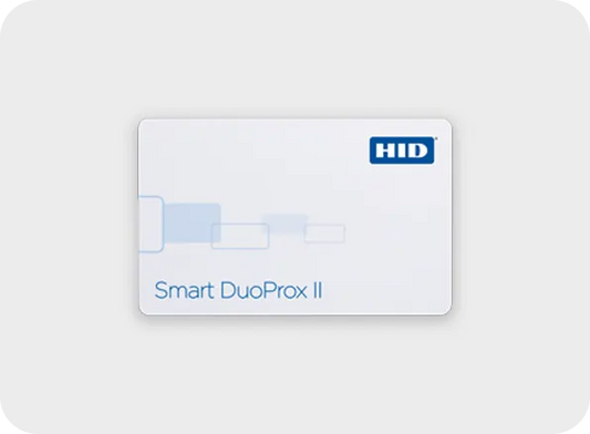 HID Smart DuoProx II card on a white background