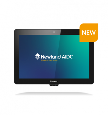 Newland AIDC tablet with a 'NEW' label on a white background