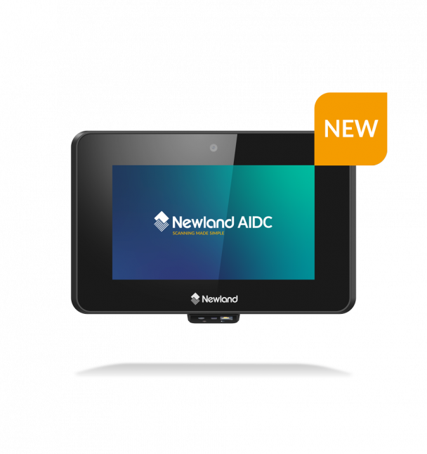 Newland AIDC tablet with a 'NEW' label on a white background