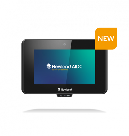 Newland AIDC tablet with a 'NEW' label on a white background