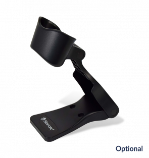 Black adjustable stand on a white background