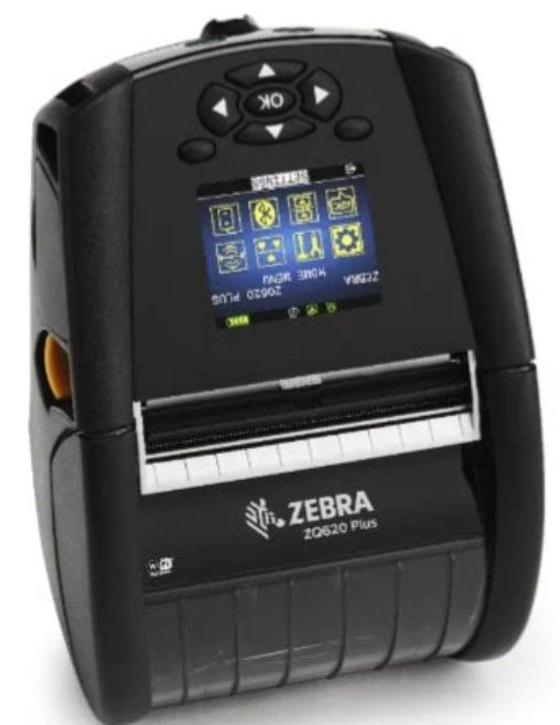 Zebra ZQ620 Plus label printer on a white background